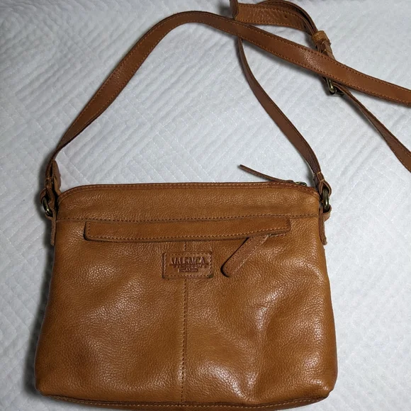 Vilenca Holland Small Brown Woven Leather Crossbody Bag Purse Daily Travel - Picture 8 of 16